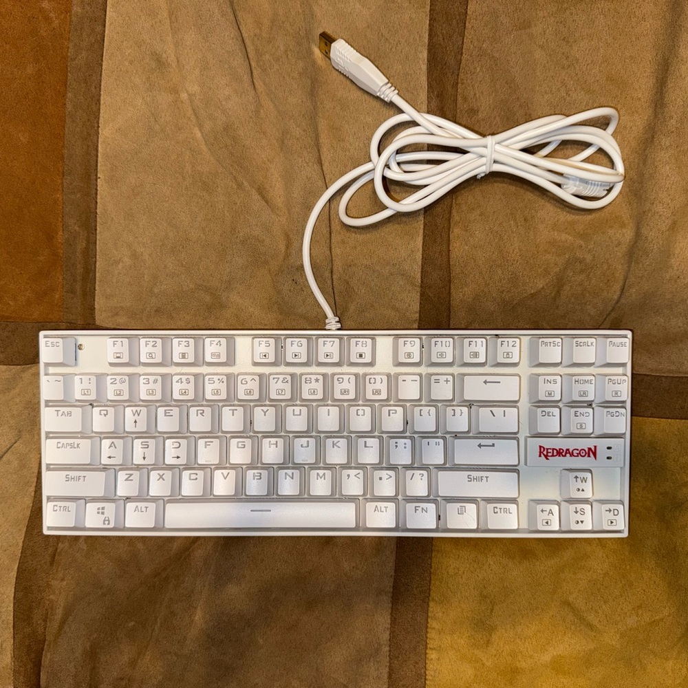 Redragon White Mechanical Keyboard